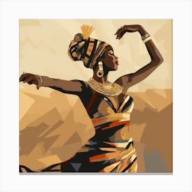 African Dancer Canvas Print