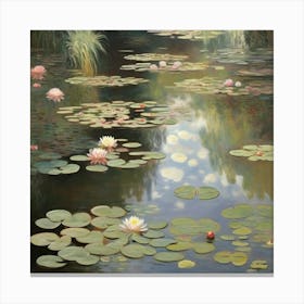 Water Lily Pond Claude Monet Art Print 3 Canvas Print