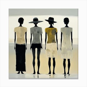 Four Women In Hats Leinwandbild