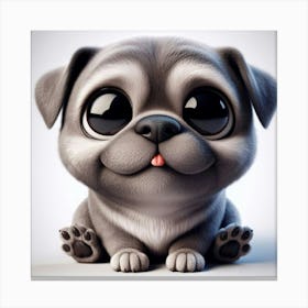 Cute Pug Canvas Print