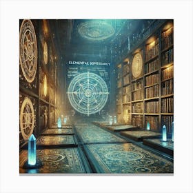 Cascade Sovereignty Elemental Powers Research Canvas Print