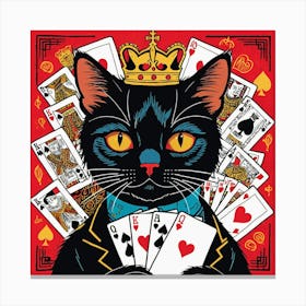 King Of Cards Canvas Print