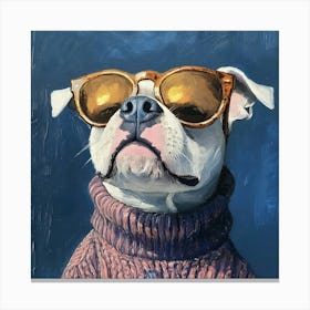 Too Cool Pitbull 11 Canvas Print