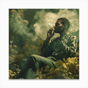 Smoke And Flowers Canvas Print