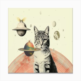 Cat In Space Canvas Print