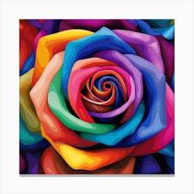 Colorful Rose Canvas Print