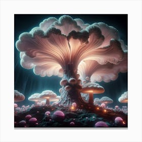 Mushroom Forest Canvas Print