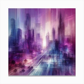 Futuristic City Canvas Art Canvas Print