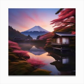 MT FUJI SEASCAPE Canvas Print