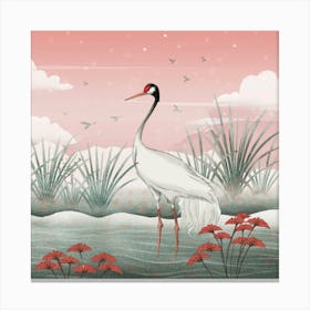 Sand Crane 1 Canvas Print