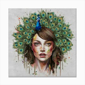 Peacock 1 Canvas Print