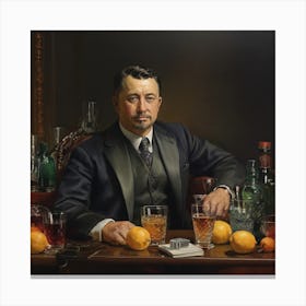 Man At The Bar Canvas Print