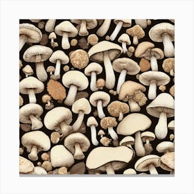 Mushroom Pattern 1 Canvas Print