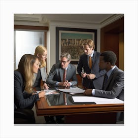 Business Meeting Canvas Print