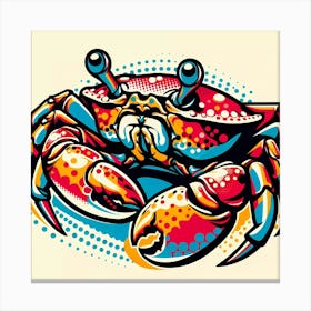 Pop Crab Canvas Print