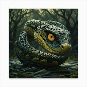 Snake In The Woods Canvas Print