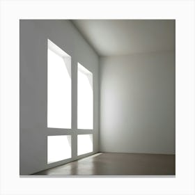 Empty Room With Windows 6 Canvas Print