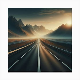 Road To The Mountains Canvas Print