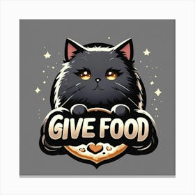 Give Food Logo Canvas Print