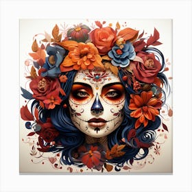 Day Of The Dead Girl Canvas Print