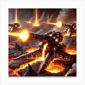 Magma Powered Artillery Special Power Canvas Print