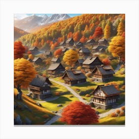 Autumn Village 68 Canvas Print