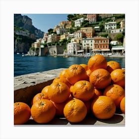 Default Amalfi Coast Oranges Iv Art 0 Canvas Print