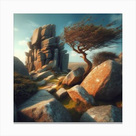 Rocky Landscape 1 Canvas Print