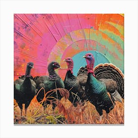 Rainbow Stripe Turkey 1 Canvas Print