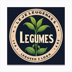 Legumes As A Logo (12) Canvas Print