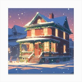 Christmas House 73 Canvas Print