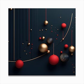 Christmass Abstract 003 1 Canvas Print