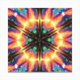 Psychedelic Star 5 Canvas Print