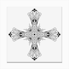 Cross Mandala 01 Canvas Print