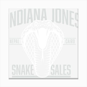 Indiana Jones Snake Sales Canvas Print