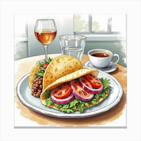 Gyro Plate Canvas Print