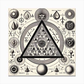 Occult Symbols Canvas Print