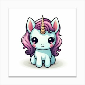 Cute Unicorn 58 Canvas Print