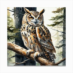 Great Horned Owl 13 Canvas Print