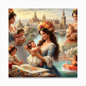 beautiful lady89 Canvas Print