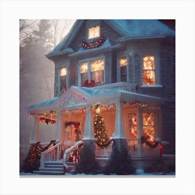 Christmas House 88 Canvas Print