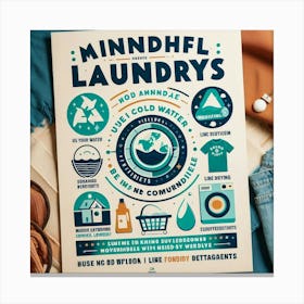 Mindful Laundry Canvas Print