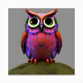 Colorful Owl 34 Canvas Print