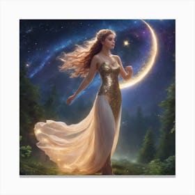 Goddess of the Night Canvas Print