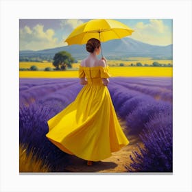 Yellow Dress Canvas Print