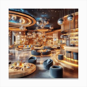 Hotel Lobby Canvas Print