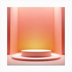 Pink And Orange Background Canvas Print