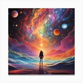 Space Painting Canvas Print