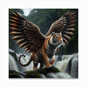 Winged Tiger Canvas Print