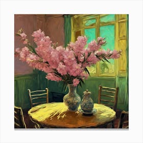 Oleanders, Vincent Van Gogh Dining Room 7 Canvas Print